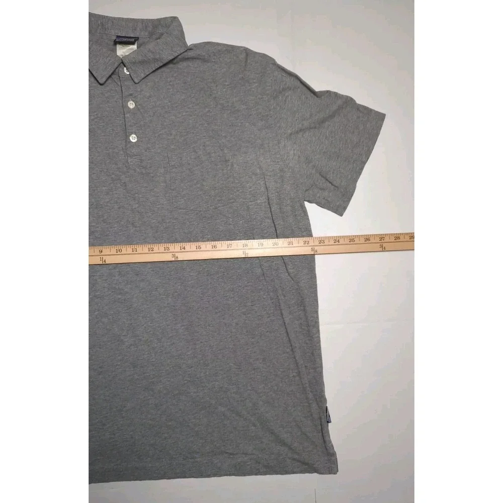 Patagonia Men's XL Squeaky Clean Polo Grey Pocket Short Sleeve 2012 - Picture 6 of 6